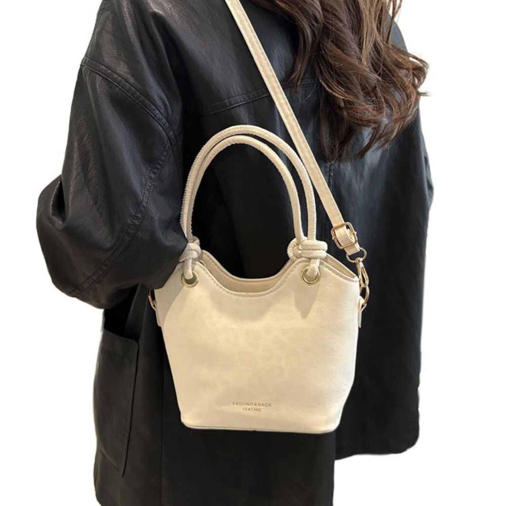 Leather Backpack Vintage - Bolsas de Ombro Portáteis com Estampa