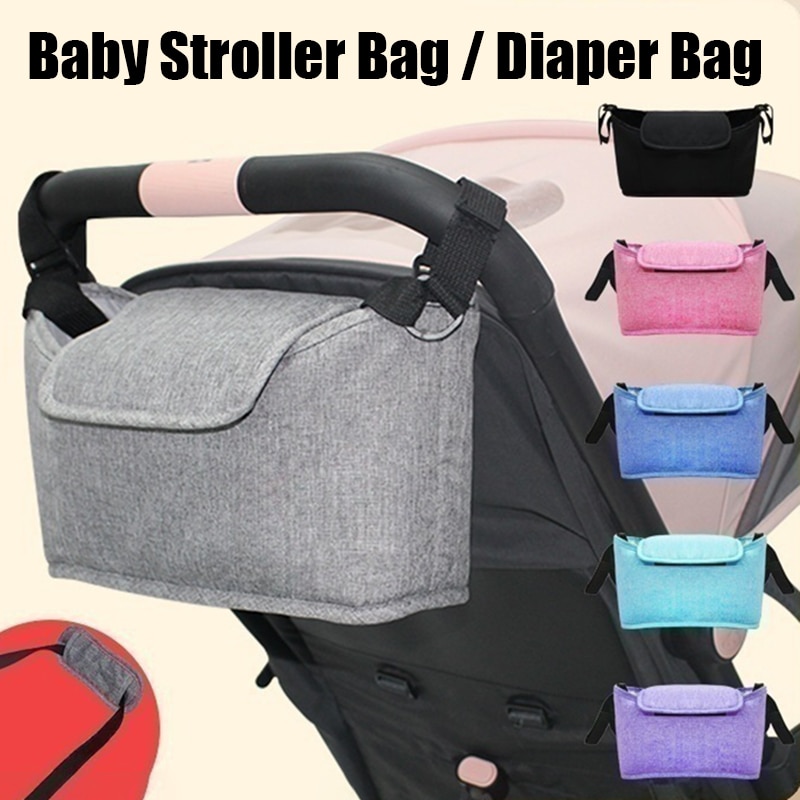 Backpack Diaper Bag - Grande Capacidade Baby Stroller Pendurado Sacos,