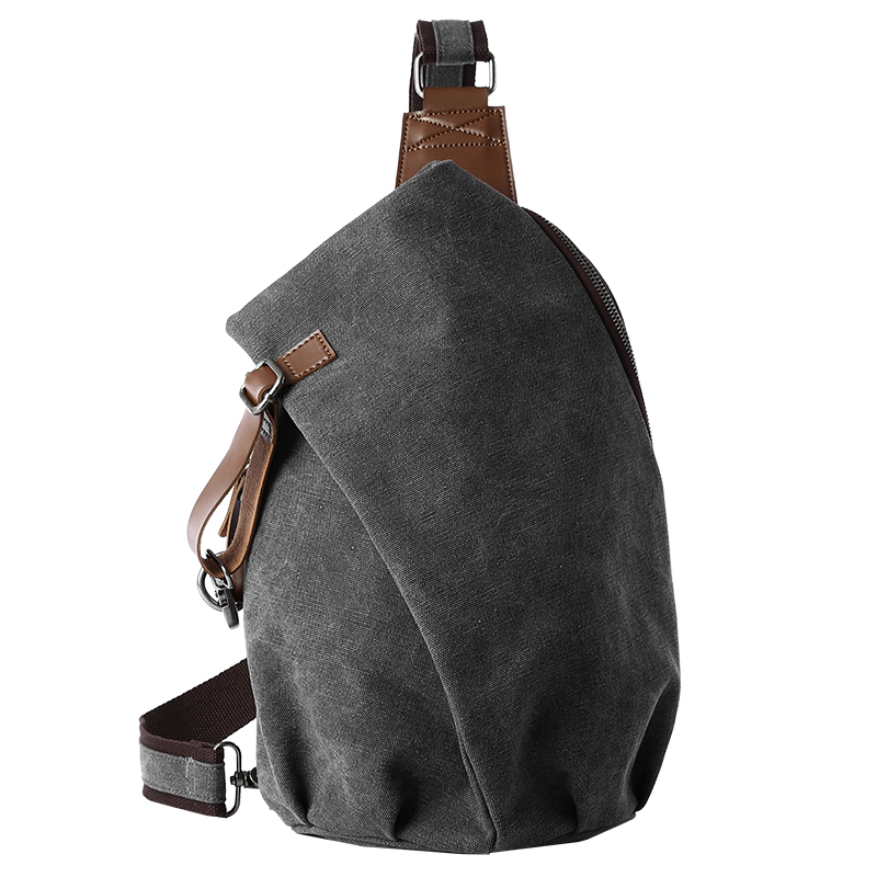 Sling Backpack Shoulder - Mochila de Lona Retro de Grande