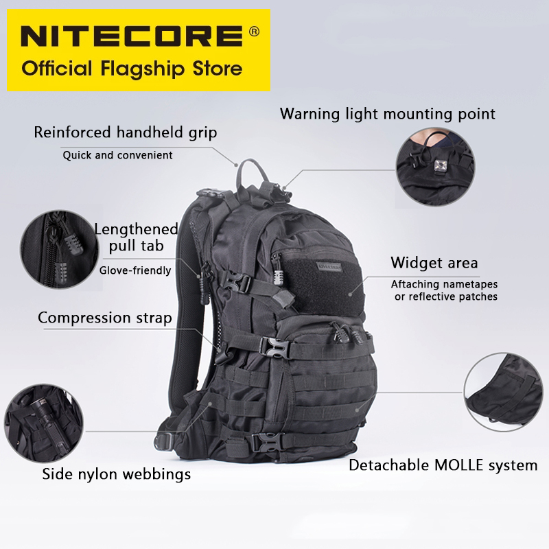 Nitecore bp20 20l mochila de v - Rucksack Military Style avaliação e preço
