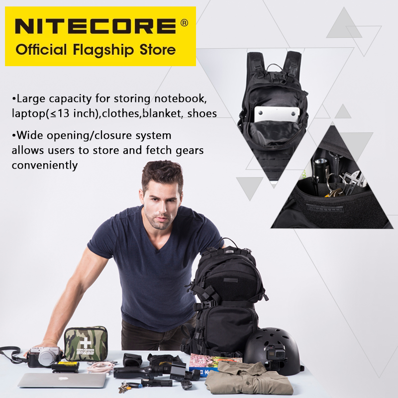 Nitecore bp20 20l mochila de v - Rucksack Military Style avaliação e preço