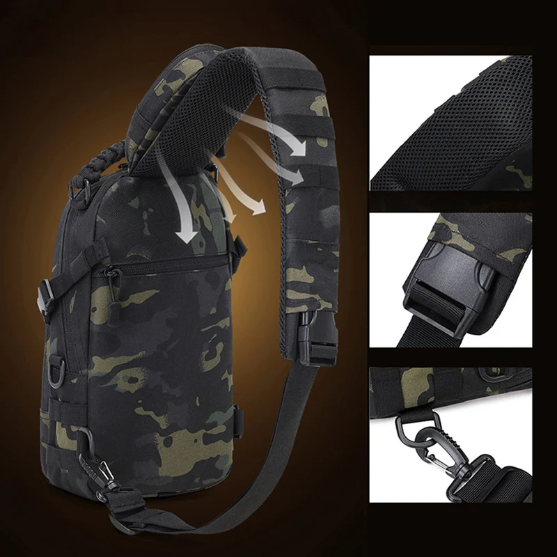 Bolsa de cintura masculina esp - Sling Backpack Shoulder avaliação e preço