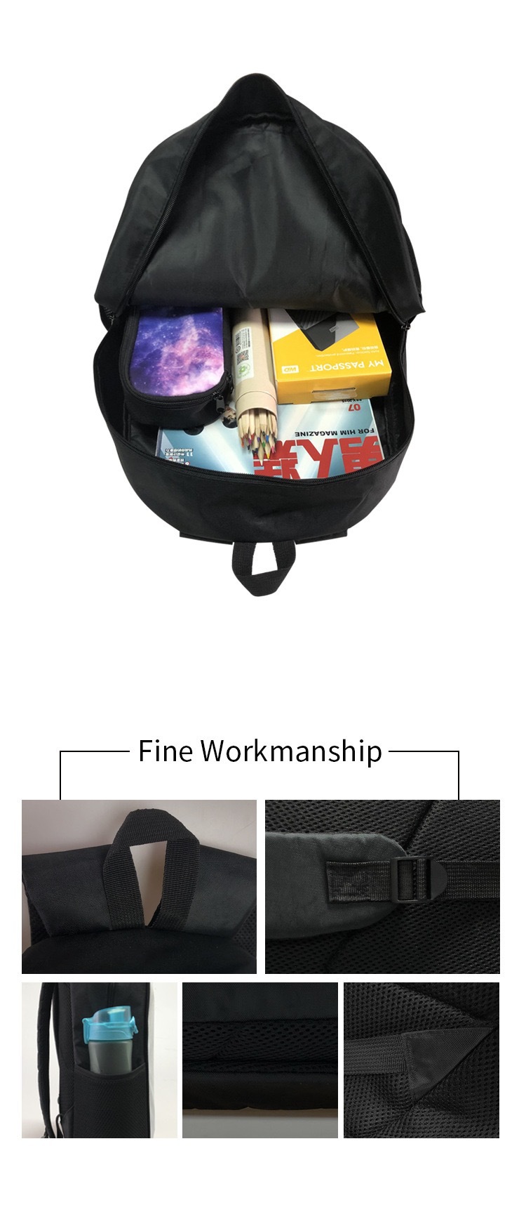 Mochila escolar infantil anime - School Backpack Teen avaliação e preço