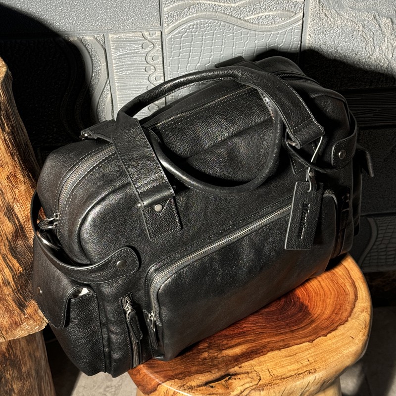 Bolsa masculina de borracha de - Leather Backpack Vintage avaliação e preço
