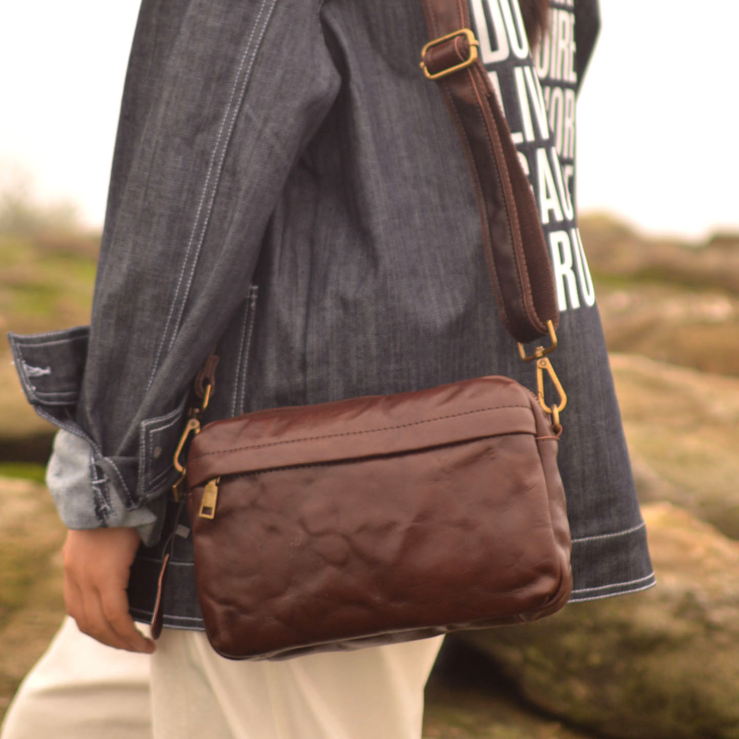 AETOO Bolsa transversal vintag - Leather Backpack Vintage avaliação e preço