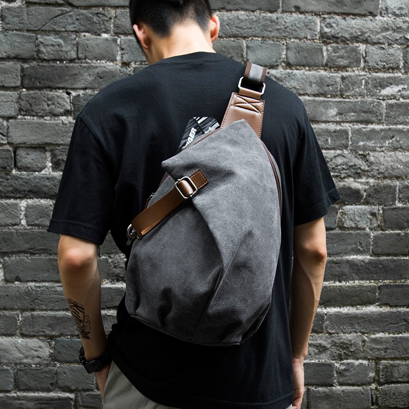 Mochila de Lona Retro de Grand - Sling Backpack Shoulder avaliação e preço