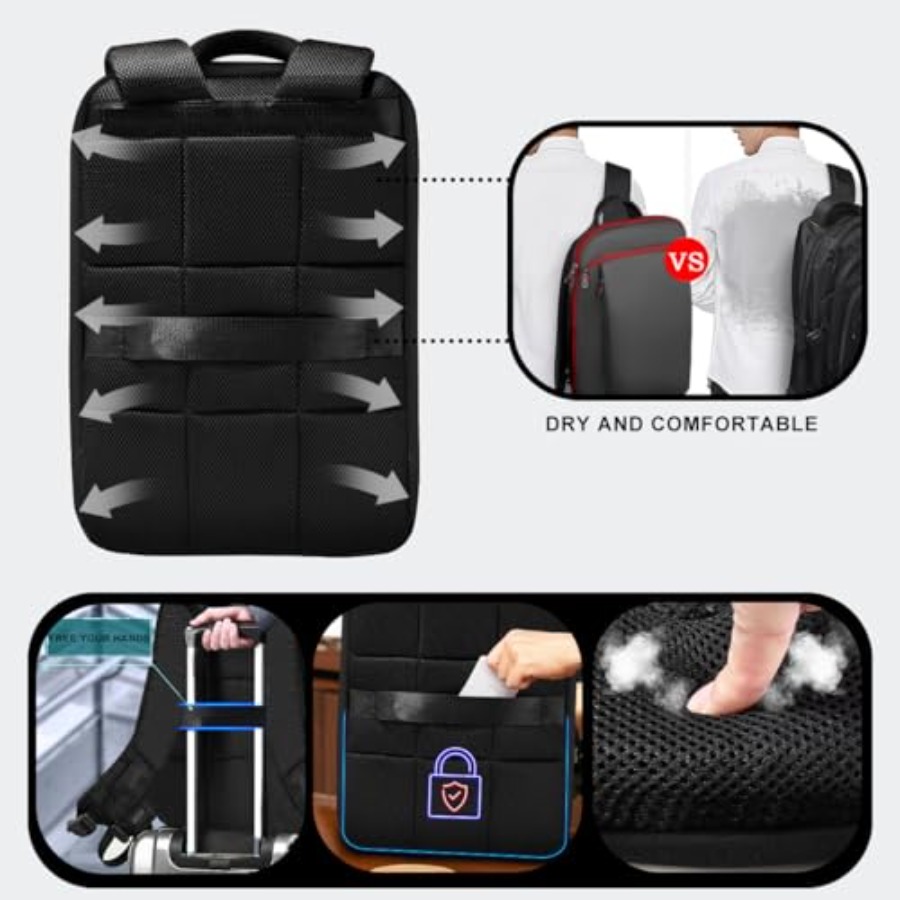 Mochila para laptop fina e exp - Laptop Backpack 15.6 avaliação e preço