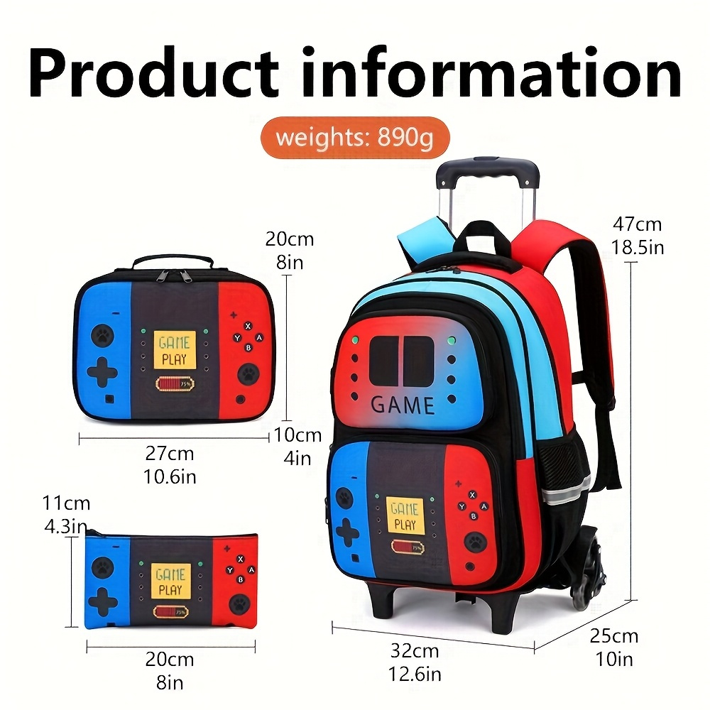 Mochila com Rodinhas para Meni - School Backpack Teen avaliação e preço