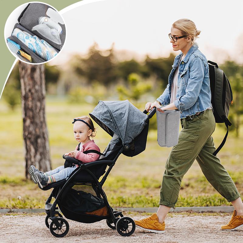 Pequena bolsa de fraldas dobrá - Backpack Diaper Bag avaliação e preço