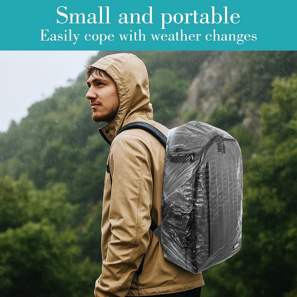 Capa de chuva elástica descart - Rain Cover Backpack avaliação e preço