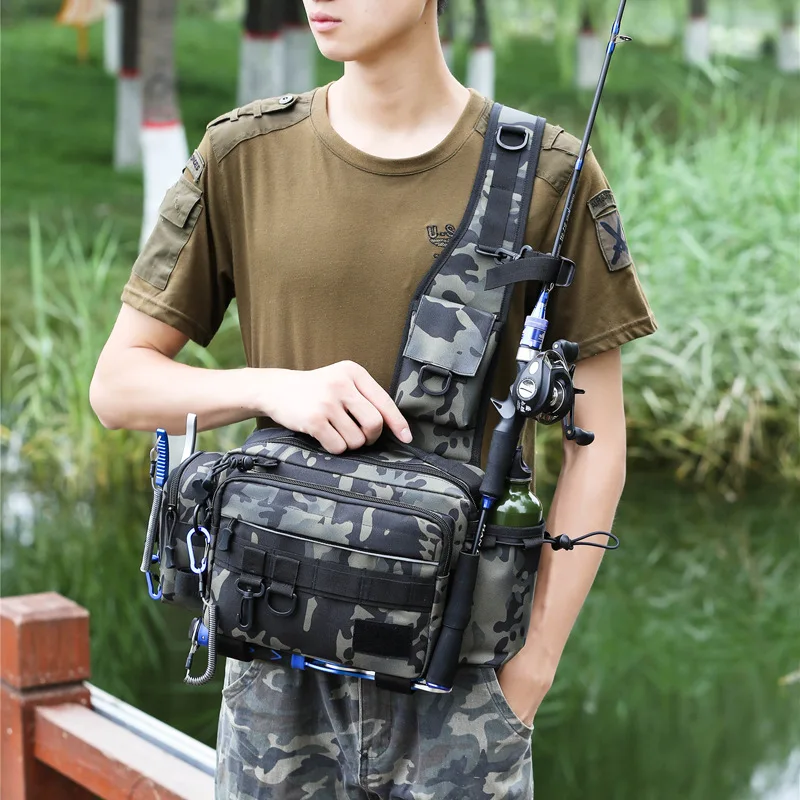 Grande Capacidade Multifuncion - Sling Backpack Shoulder avaliação e preço