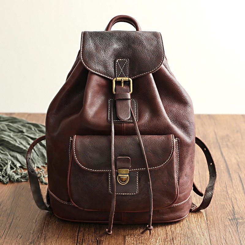 Mochila de Viagem Johnature em - Leather Backpack Vintage avaliação e preço